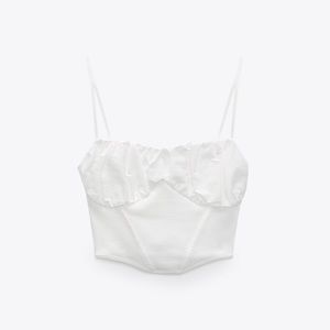 Zara - White Corset Top